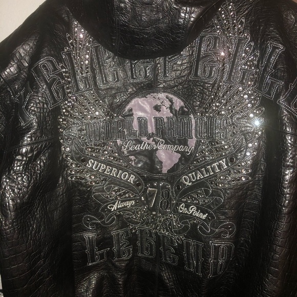 Pelle Pelle Other - Vintage Authentic 1978 style Pelle Alligator leather with fur hood